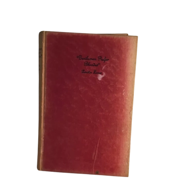 Vintage Gentleman Prefer Blondes Anita Loos Hard Cover Book