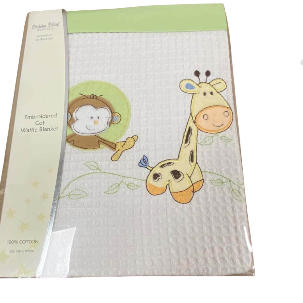 Bubba Blue Safari Cot Waffle Blanket (s)