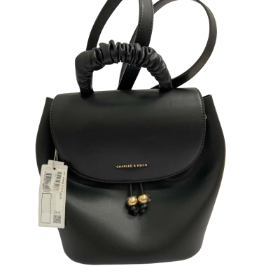 Charles & Keith Womens Backpack Black  
