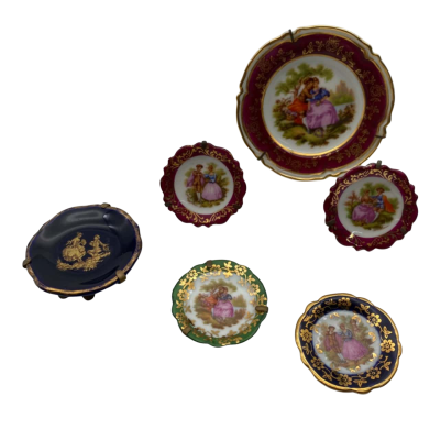 6x Limoges Miniatures
