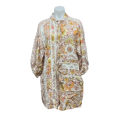 Jaase Womens Size M Long Sleeve Playsuit Floral / Multicoloured / Pattern 