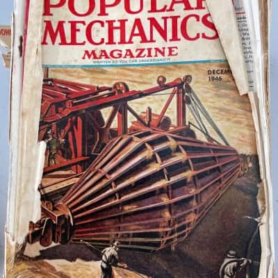 Vintage Popular Mechanics magazines. 1940s