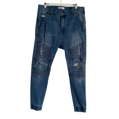 Nena & Pasadena Mens/Unisex Size 36 Blue Denim Joggers/ Performance Pants