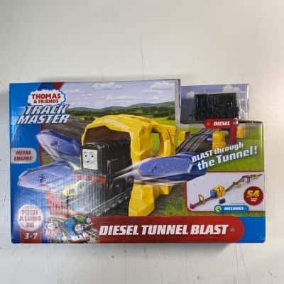 Thomas Trackmaster Diesel Tunnel Blast 54" Long Set New Push Along Train Toy