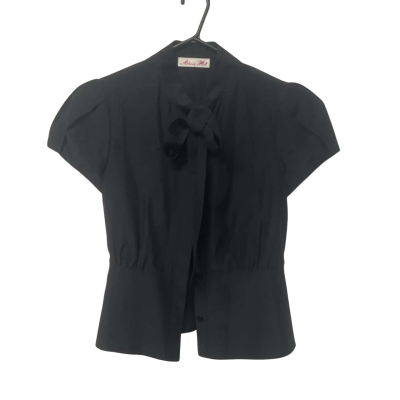  Womens Alannah Hill Size 6 Black Silk Blend Blouse  