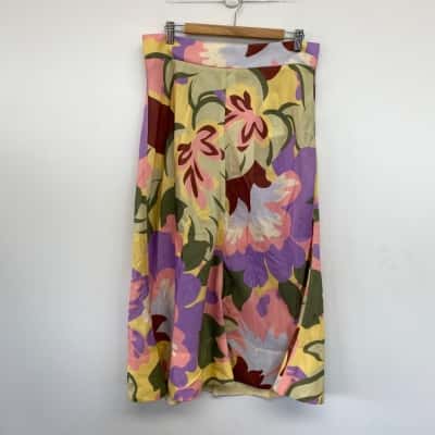 Sheike Colourful Print Valentina Skirt Size 14 