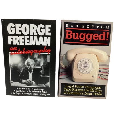 Set of 2 paperbacks “George Freeman an autobiography” & “Bob Bottom Bugged!” 