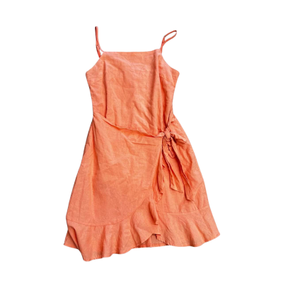 ASHA Orange Wrap Dress Size 10