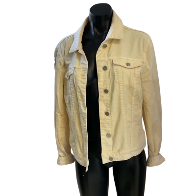 Just Jeans Womens  Size 10 Denim Jacket Yellow 