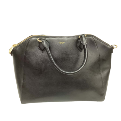 Oroton Womens Large Tote Bag With Strap Black  