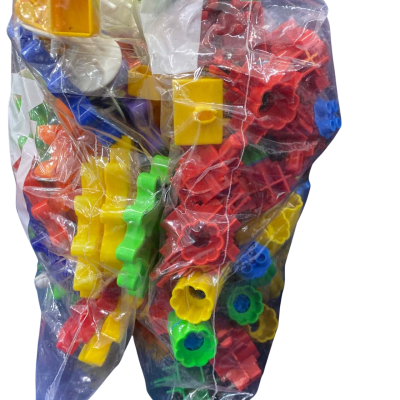 Plastic construction sets. 2 bags. 