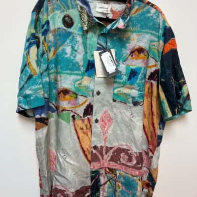 Wood Wood Mens  Size XL Short Sleeve Shirt Multicoloured 
