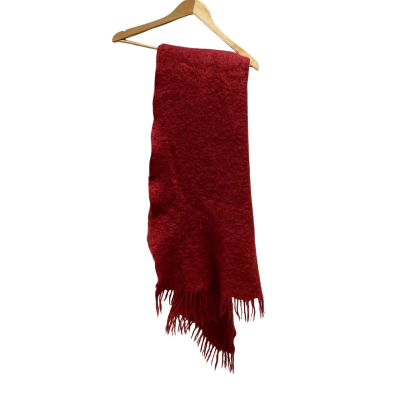 St Albans Mohair  Maroon Throw