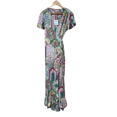 BNWT Cienna Womens Size XL silk/polyester Wrap Dress RRP $139