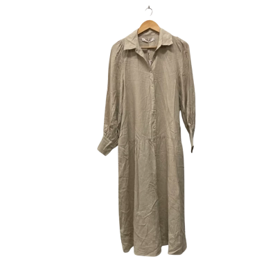 Isle Of Mine Womens  Size S 12/14 Shirt Dress Nude Canvas 