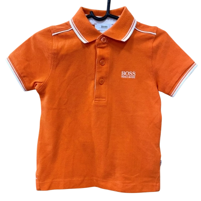Hugo Boss Kids Orange Polo Top Size 18M
