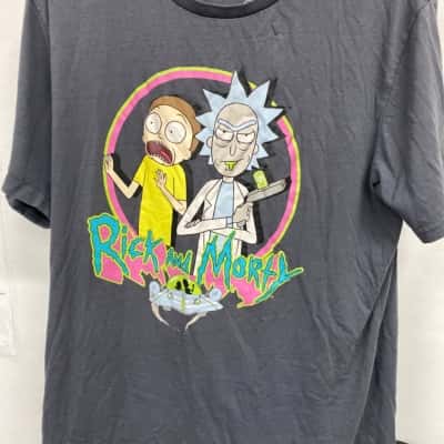 Ricky & Morty Mens  Size L Grey t Shirt 