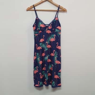 Peter Alexander Women's Size S Navy Flamingo Nightie - New With Tags
