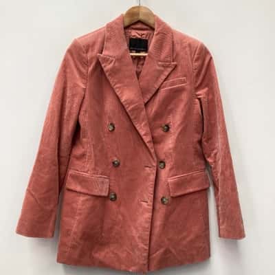 Banana Republic Womens Long Sleeve  Coat Salmon colour   Size 2 