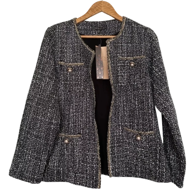 Liz Jordan Size 14 Black/ White Jacket 