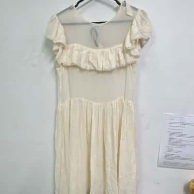 Morrison Womens  Size 8 / XS Midi Dress White 