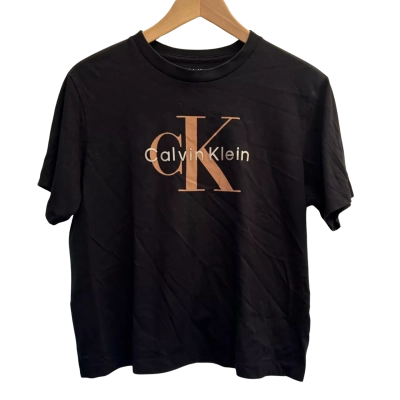 Calvin Klein Womens Size M Black T-Shirt