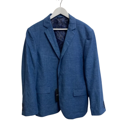 Tarocash Mens  Size XL Linen Blazer Mild Blue 