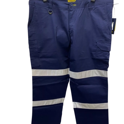Bisley  Mens  Biomotion Stretch Size 107S Navy Blue Cargo Pants