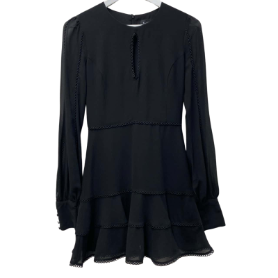 Bardōt Womens Size 8 Long Sleeve Dress Black  