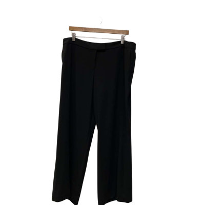 Jacqui-E Womens  Size 18 Straight Leg Pants Black  