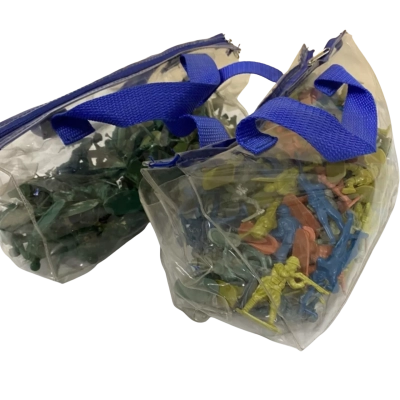 Mixed lot of vintage plastic army men