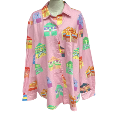 Jericho Road  Size 18 Long Sleeve Shirt Pink  