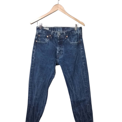 Levis Mens Size M Straight Leg Jeans Blue 