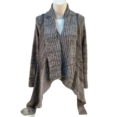 Forever New Womens Size S Rabbit Fur Blend Cardigan Grey 