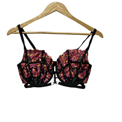 Vamp Womens  Size 14DD Black  / Orange / Pink  
