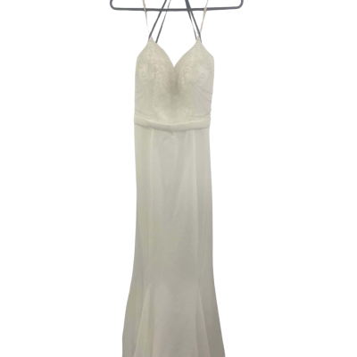Jadore  Womens Size 8 Formal Dress Cream / Pearl / White 