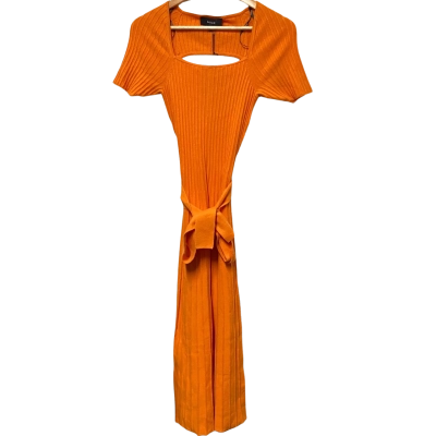 Basque Womens  Size 6 Orange Dress