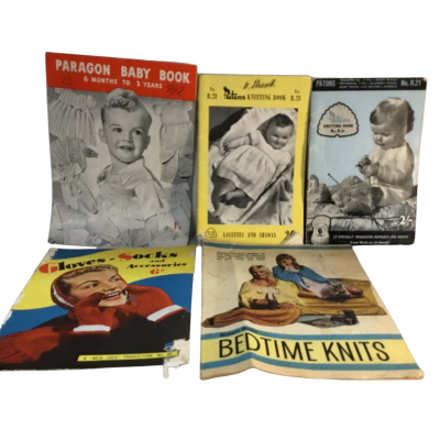 Vintage Knitting Magazines as pictured