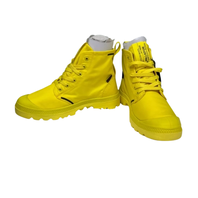 Palladium Mens Yellow Waterproof Boots Size 3.5 