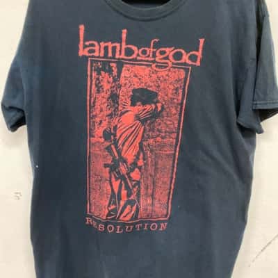 Lambofgod resolution Mens  Size L Short Sleeve T-shirt Black  