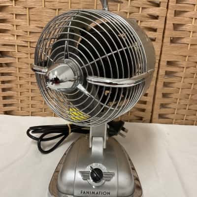 Fanimation Urbanjet 12.5"x9" Desk Portable Table Fan 3 Speed Sonic Silver Birthday Summer Bedroom Office 