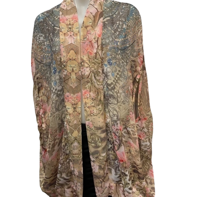  Womens W Lane Soft Pink Hotfix Print Kaftan Size XL Multicoloured / Pink  