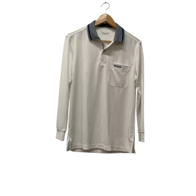Pierre Cardin Mens  Size M Polo Shirt Navy Blue / Off White 