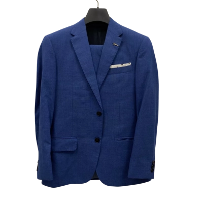 Joe Black Teen Kids 100% Wool Blazer+Pants SET Size 44/74 Blue 