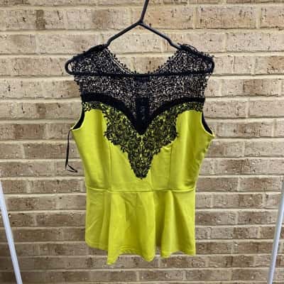  City Chic Womens lace top Size XS 