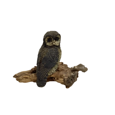 Owl Figurine on Branch