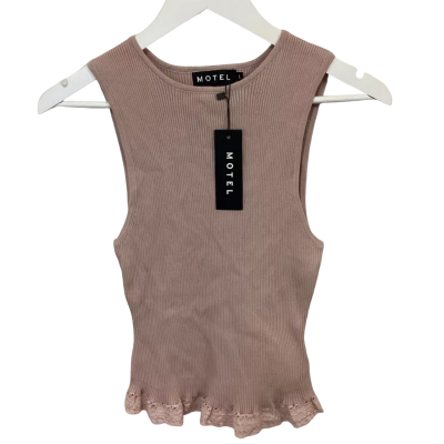 Motel - Dusty Rose Tank Top - Size L - BNWT