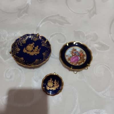 Limoges Small Collector Plates Set 