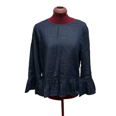 Seed Heritage Womens  Size 10 Blouse Navy Blue 