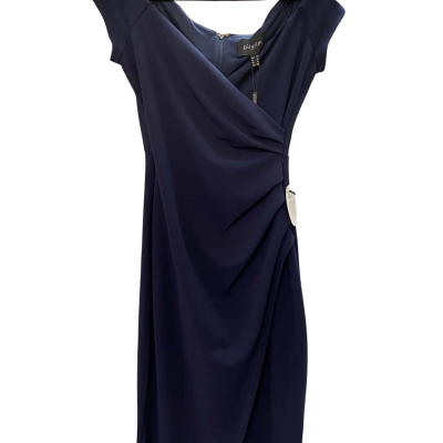 Pilgrim Womens Atlas Size 8 Off The Shoulder Full Length Navy Blue Dress